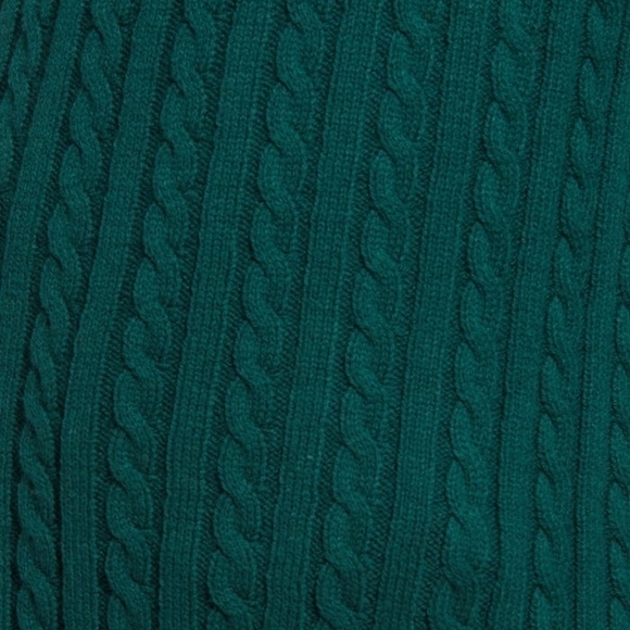 BP Cable Knit Green Cotton & Recycled Polyester Sweater L Large - Picture 10 of 14